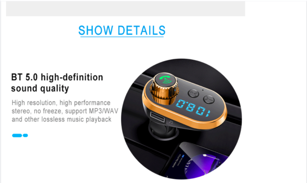 fm transmitter car bluetooth
